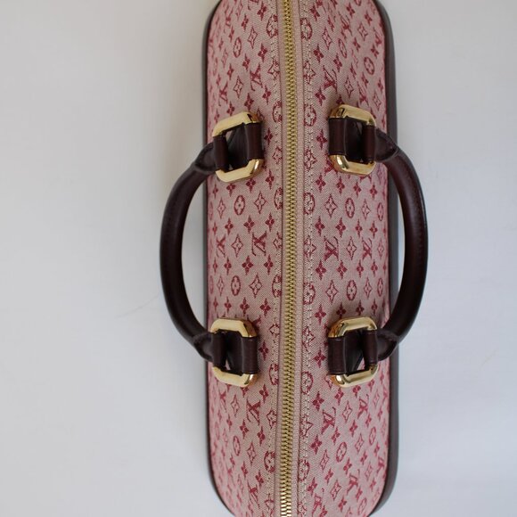 Louis Vuitton Denim Monogram Alma Long Cherry - Picture 7 of 10